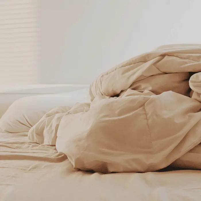 Dekbed met vaste hoes