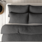 Easy mousseline dekbed - antraciet + kussenslopen