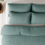 Luxe mousseline dekbed groen